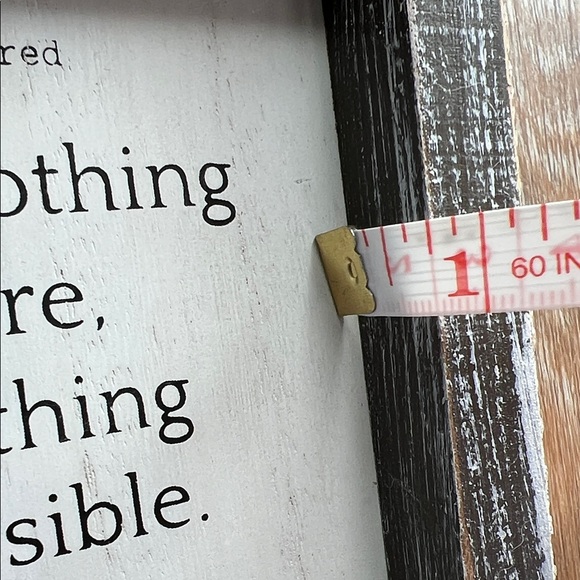 Source Unknown ⭐️Rustic White and Black Inspirational Frame - Picture 14 of 15